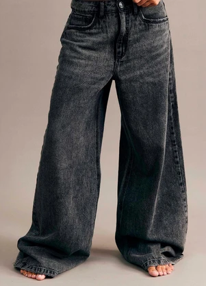 Sofie - Calça Baggy After Dusk em Denim Black Preto - SOFIE