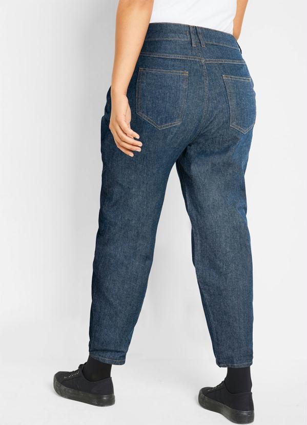 Outlet - Calça Baggy com Bolsos Azul Escuro 5