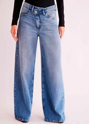 Sofie - Calça Baggy Urban Frame com Braguilha Deslocada - SOFIE