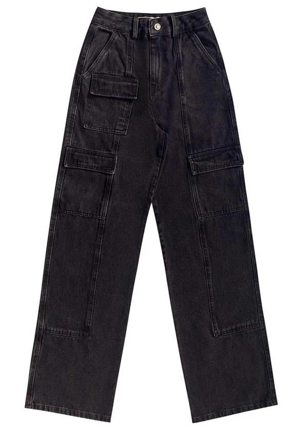 Angel - Calça Cargo Denim Preto 3