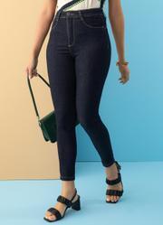 Cala Cigarrete Bsica Jeans Escura Sawary