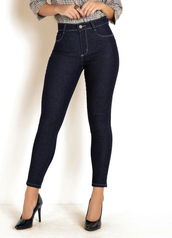 Sawary Jeans - Calça Cigarrete Básica Jeans Escura Sawary 4