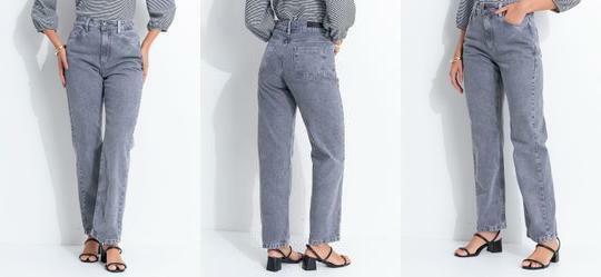 Cal�a Cinza em Jeans