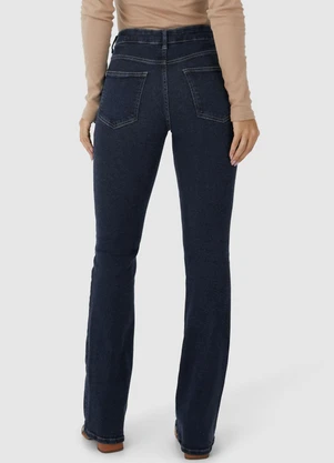 Malwee - Calça Feminina Bootcut Jeans Flex Azul - MALWEE