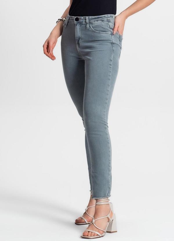 Rovitex - Calça Feminina Jeans Skinny Azul