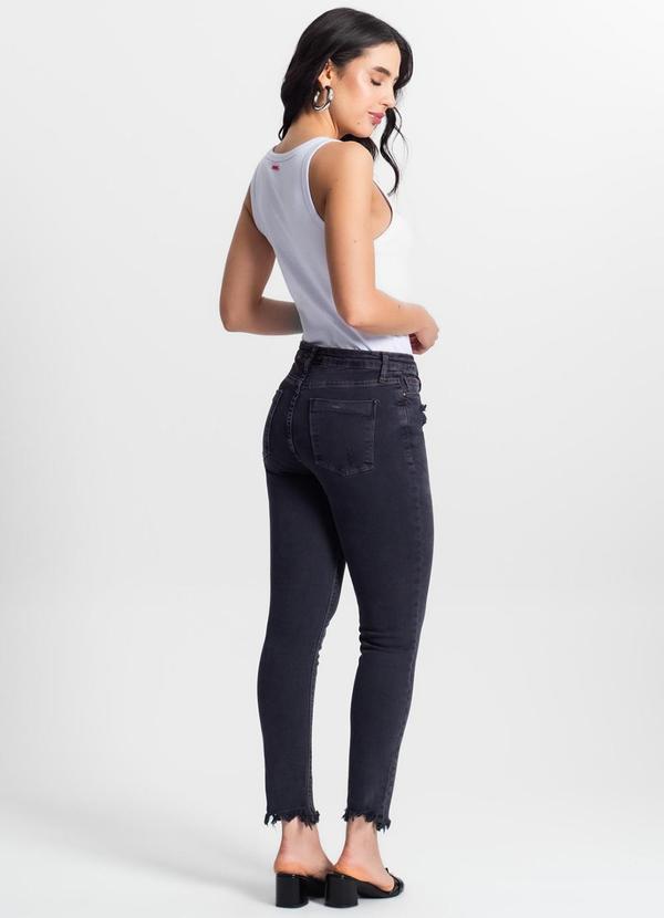 Rovitex - Calça Feminina Jeans Skinny Azul 4