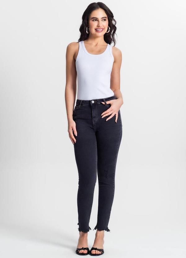 Rovitex - Calça Feminina Jeans Skinny Azul 5