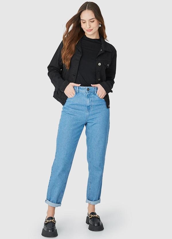 Malwee - Calça Feminina Mom Jeans Azul 4