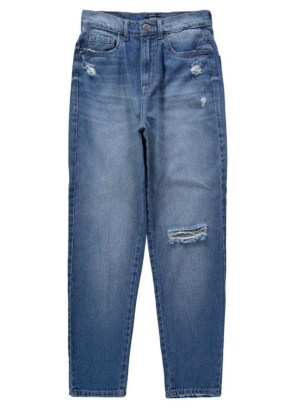 Enfim - Calça Feminina Mom Jeans Cintura Alta Azul 3