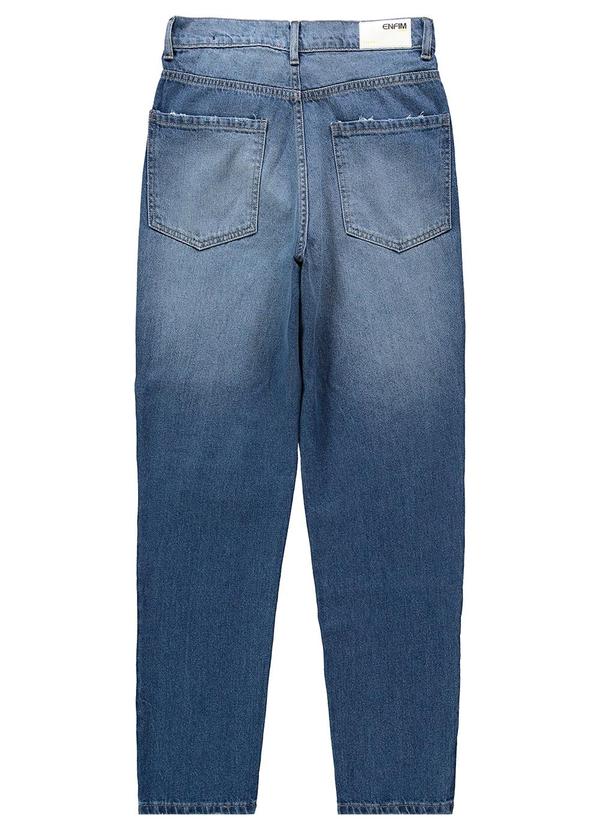 Enfim - Calça Feminina Mom Jeans Cintura Alta Azul 4