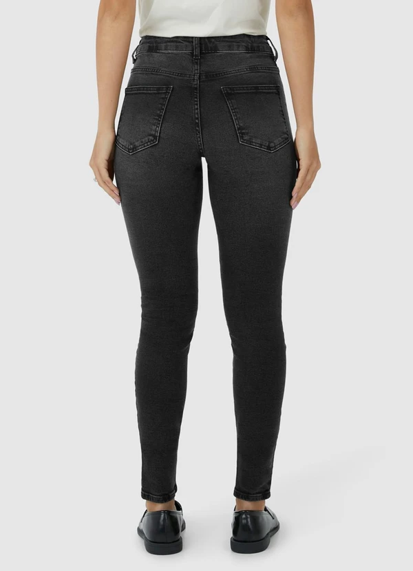 Malwee - Calça Feminina Skinny Jeans Flex Preto 2