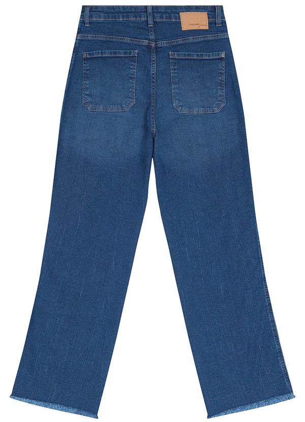 Malwee - Calça Feminina Straight Cropped Jeans Azul 6