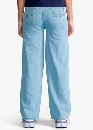 Minty - Calça Feminina Wide Leg Azul - MINTY
