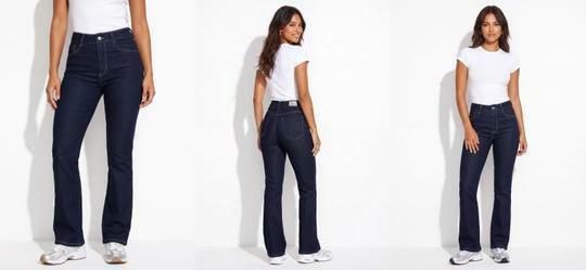 Cal�a Flare Jeans Azul