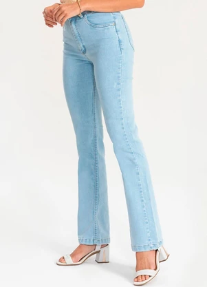 Meu Jeans - Calça Flare Jeans Brizza Jeans Claro Azul - MEU JEANS