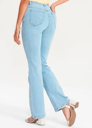 Meu Jeans - Calça Flare Jeans Brizza Jeans Claro Azul - MEU JEANS