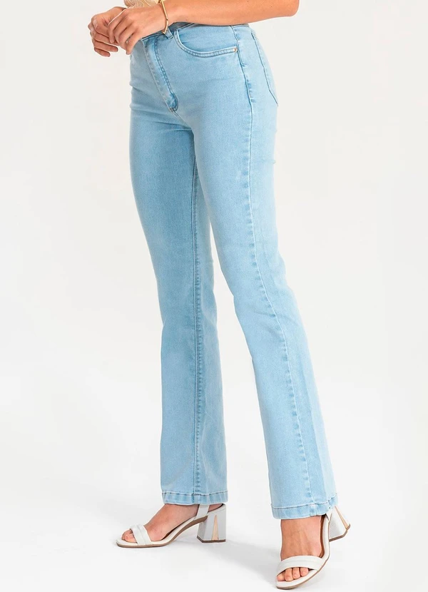 Meu Jeans - Calça Flare Jeans Brizza Jeans Claro Azul
