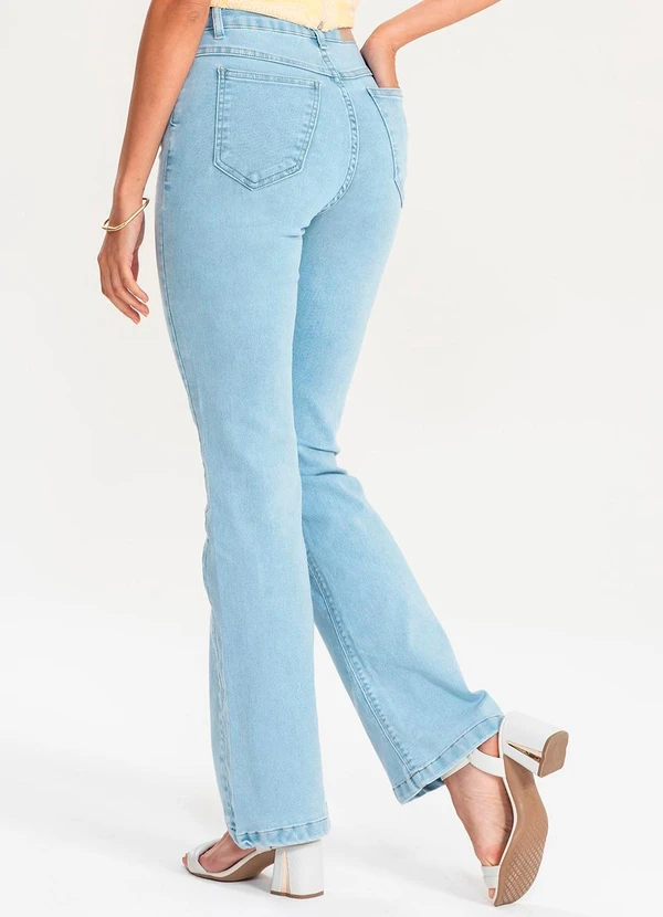 Meu Jeans - Calça Flare Jeans Brizza Jeans Claro Azul 2