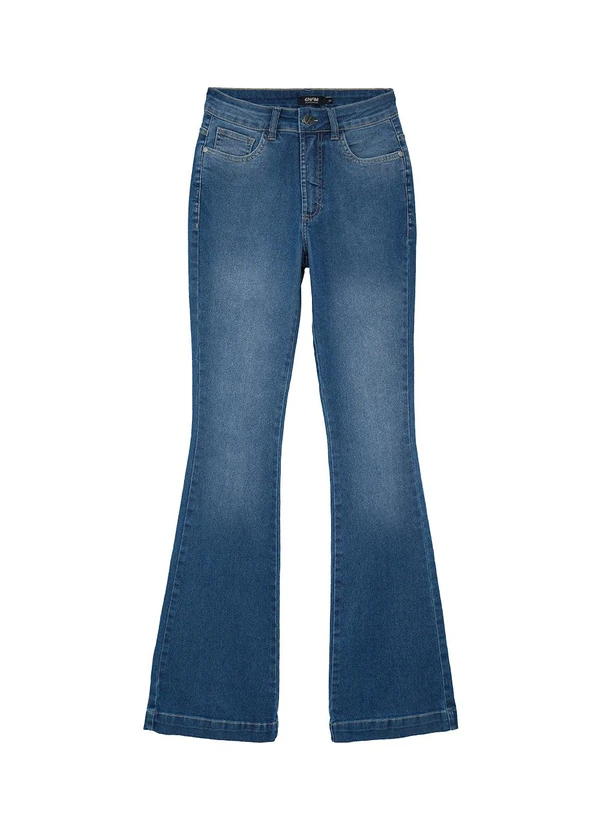 Enfim - Calça Flare Jeans Cintura Alta Azul 3