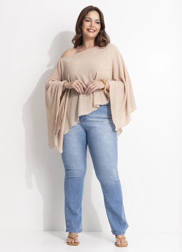 Quintess - Calça Flare Jeans Claro em Jeans 19