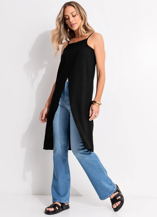 Quintess - Calça Flare Jeans Claro em Jeans 9