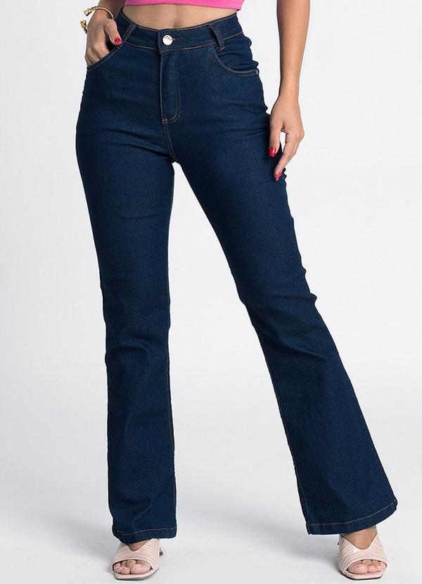 Meu Jeans - Calça Flare Jeans Fabi Azul