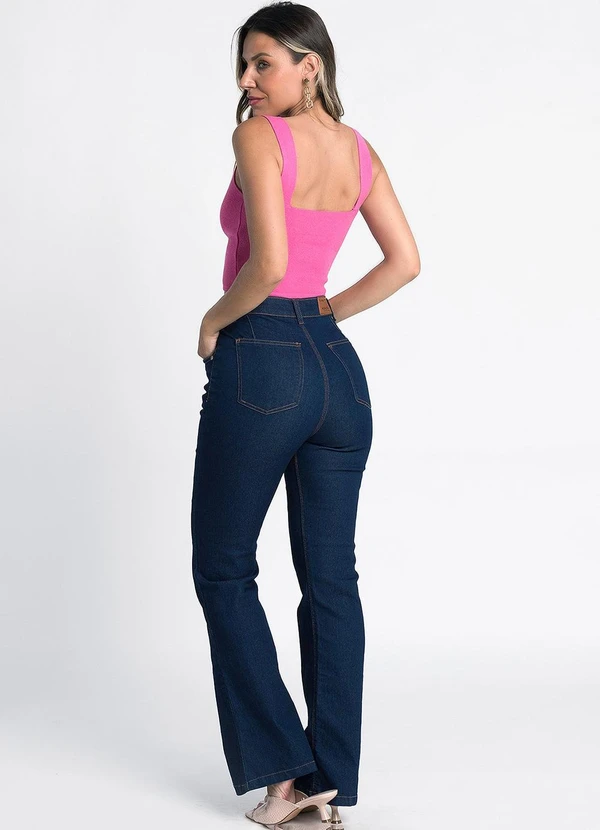 Meu Jeans - Calça Flare Jeans Fabi Azul 4