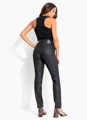 John John - Calça High Skinny Bruges Jj Preto - JOHN JOHN