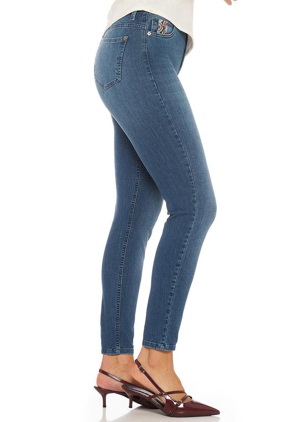 Rafree - Calça Jeans 360° Modeladora Cigarrete Azul 2
