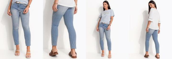 Cala Jeans Azul Claro em Jeans