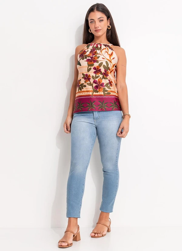 Quintess - Calça Jeans Azul Claro em Jeans 3