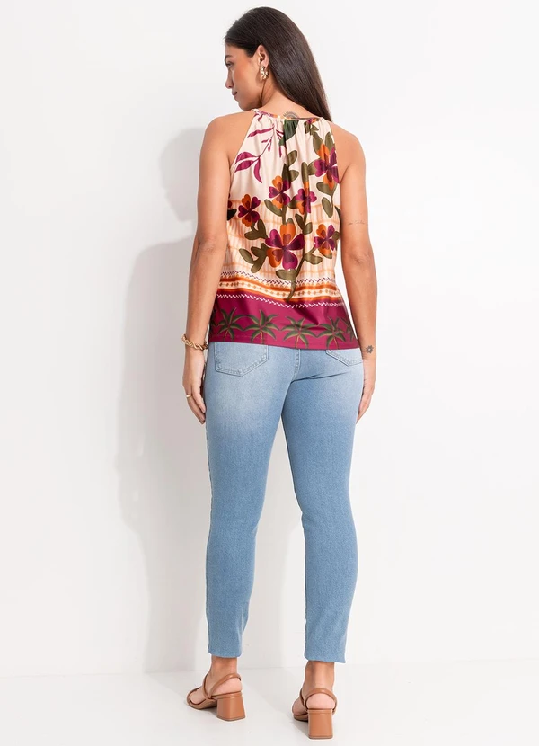 Quintess - Calça Jeans Azul Claro em Jeans 5