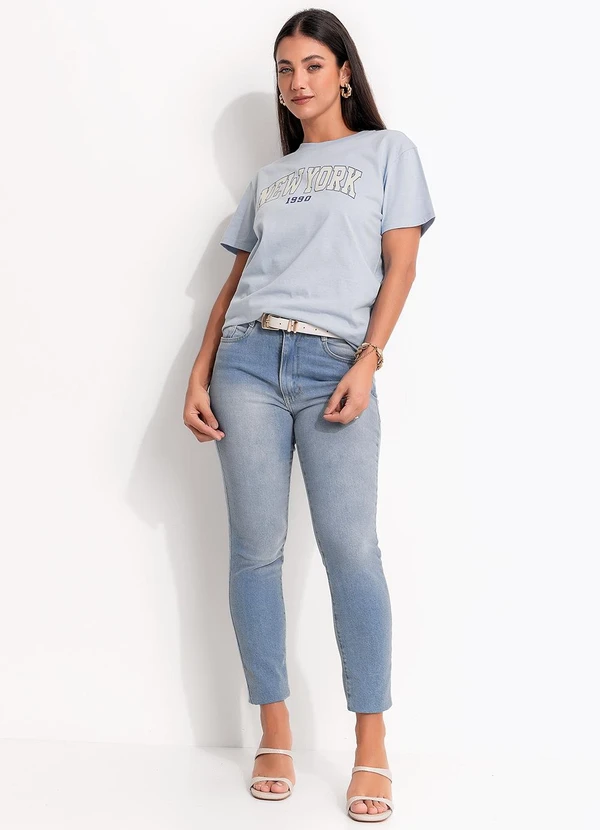 Quintess - Calça Jeans Azul Claro em Jeans 6