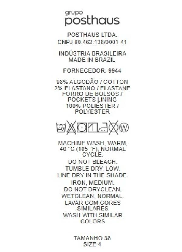 Quintess - Calça Jeans Azul Claro em Jeans 9