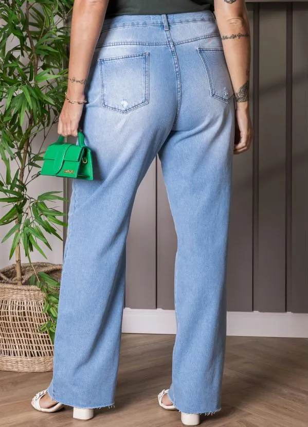 Quintess - Calça Jeans Azul com Bordado 4