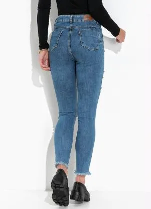 Sawary Jeans - Calça Jeans Azul em Jeans - SAWARY JEANS