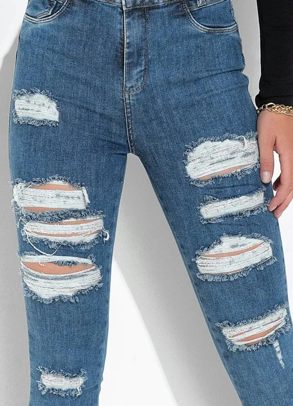 Sawary Jeans - Calça Jeans Azul em Jeans 5