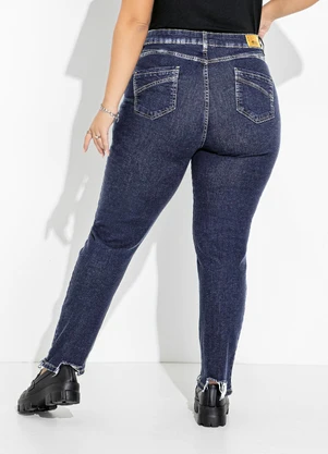 Sawary Jeans - Calça Jeans Azul Escuro Cigarrete - SAWARY JEANS