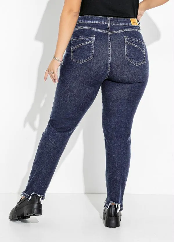 Sawary Jeans - Calça Jeans Azul Escuro Cigarrete 2