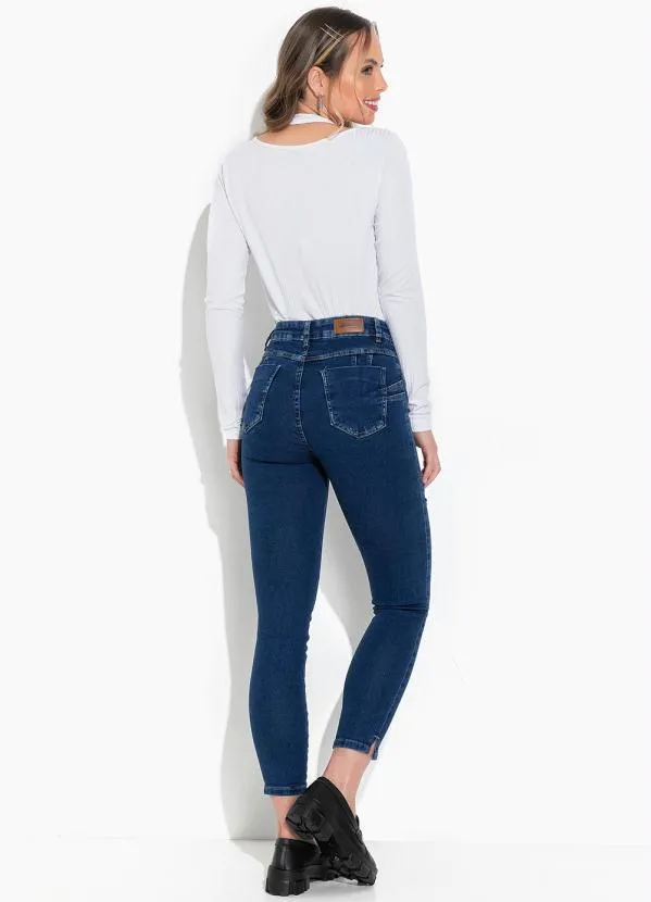 Sawary Jeans - Calça Jeans Azul Escuro em Jeans 4