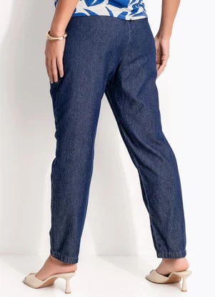Quintess - Calça Jeans Azul Escuro em Jeans - QUINTESS