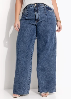 Quintess - Calça Jeans Azul Escuro em Jeans - QUINTESS