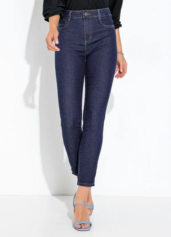 Sawary Jeans - Calça Jeans Azul Escuro Levanta Bumbum Cigarrete