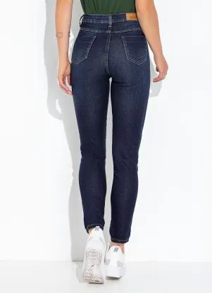 Sawary Jeans - Calça Jeans Azul Escuro Super Lipo Cigarrete - SAWARY JEANS