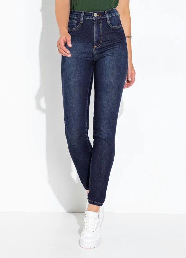 Calça Jeans Azul Escuro Super Lipo Cigarrete Sawary Jeans