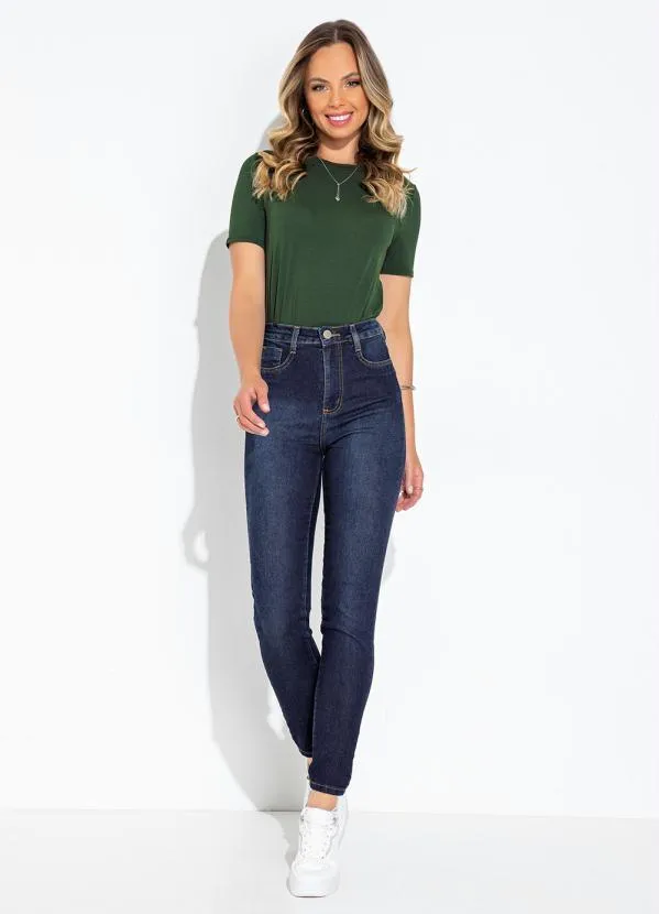 Sawary Jeans - Calça Jeans Azul Escuro Super Lipo Cigarrete 3