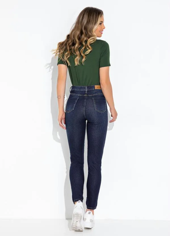 Sawary Jeans - Calça Jeans Azul Escuro Super Lipo Cigarrete 4