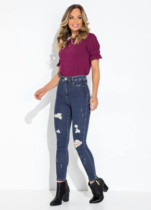 Sawary Jeans - Calça Jeans Azul Super Lipo Cigarrete 3