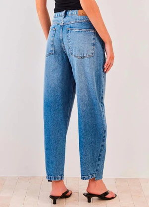 Sofie - Calça Jeans Barrel Cintura Alta Fluid Lines - Sofi - SOFIE