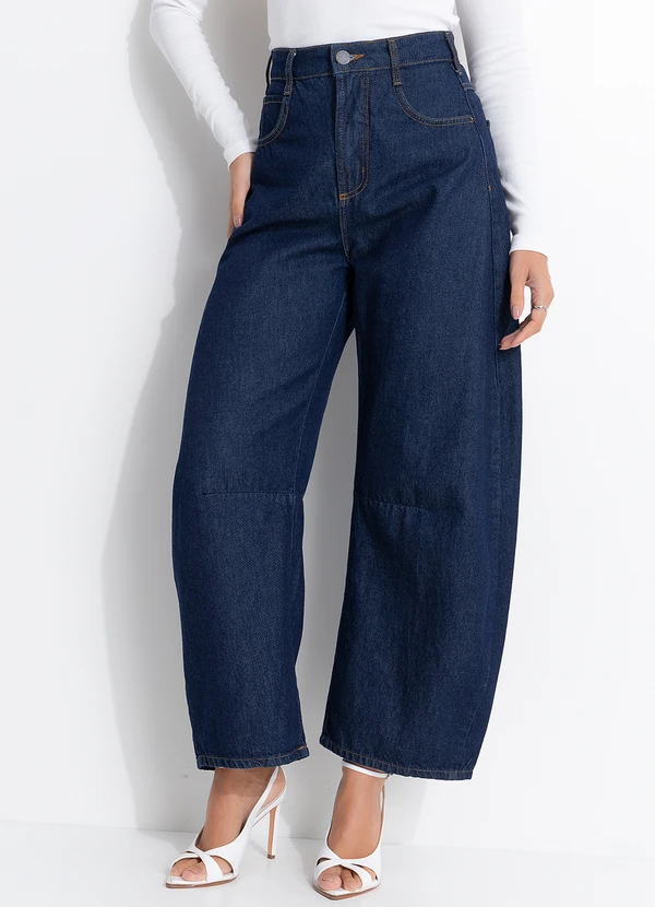 Colcci - Calça Jeans Barril Azul